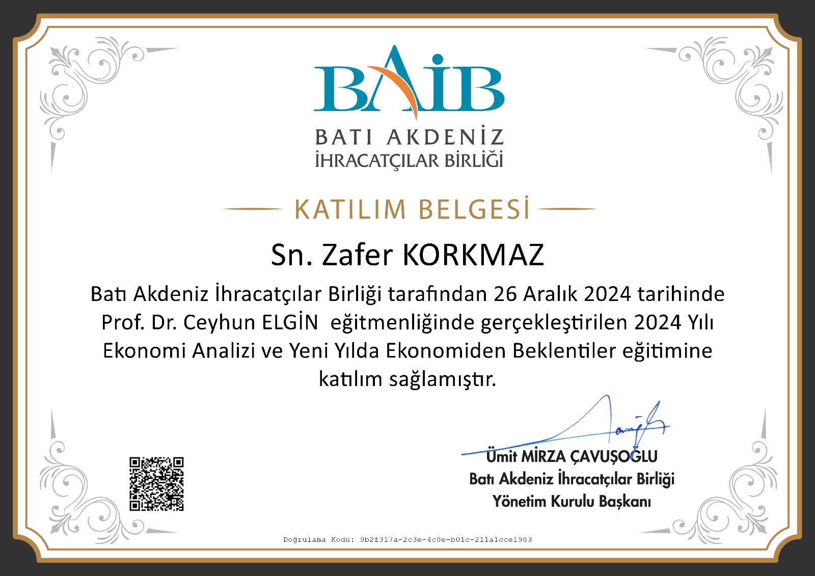 Economic Analysis for Export Strategies - Mediterranean Exporters' Association (BAİB)