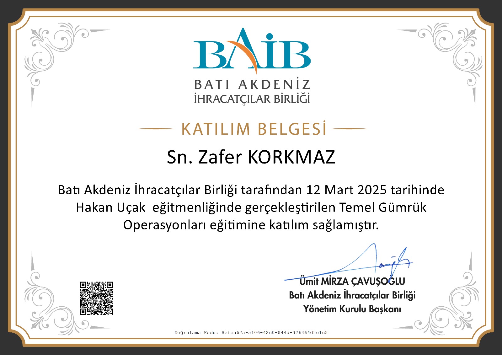 Fundamentals of Customs Procedures - Mediterranean Exporters' Association (BAİB)