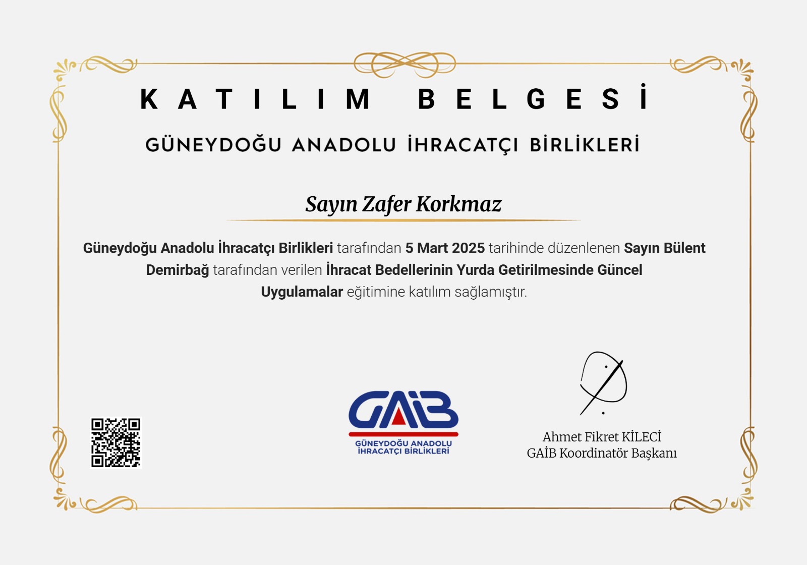 Export Development Series I - Southeastern Anatolian Exporters' Association (GAİB)