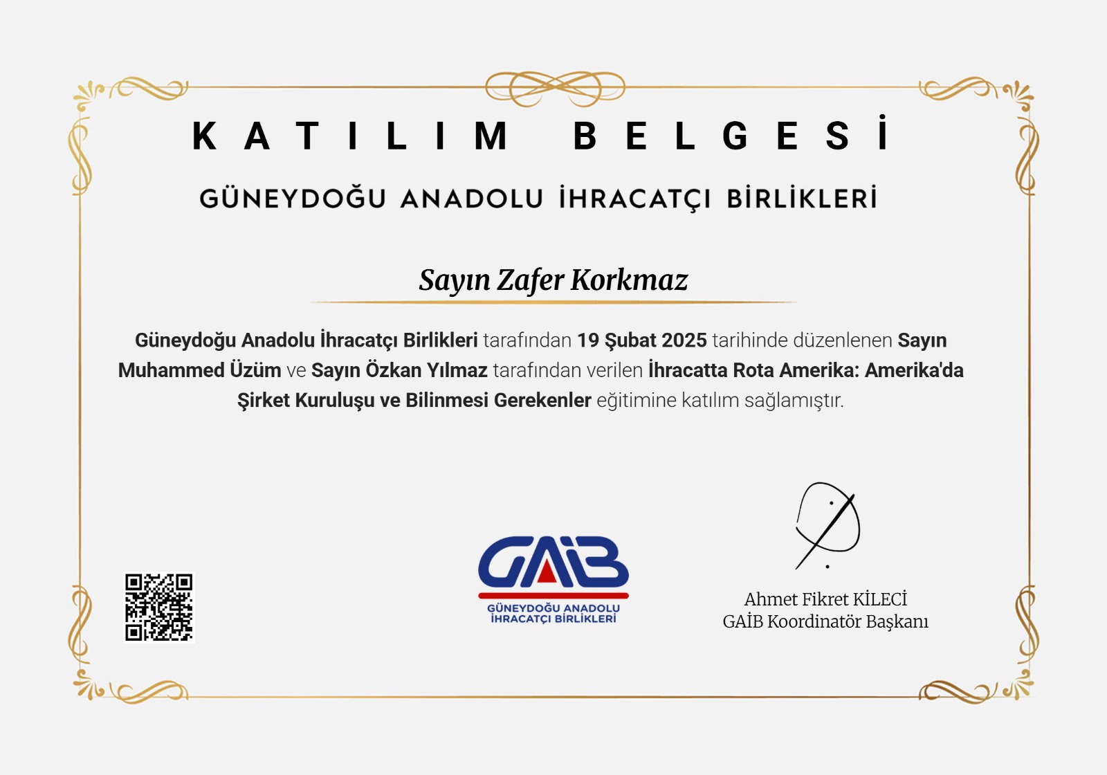 Export Series III: Incorporating in the USA - Southeastern Anatolian Exporters' Association (GAİB)