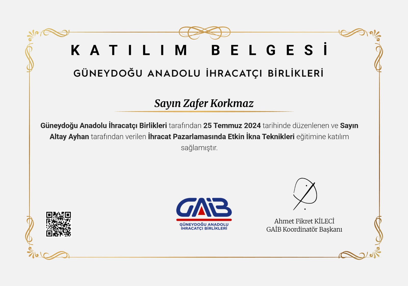 Export Development Series IV - Southeastern Anatolian Exporters' Association (GAİB)