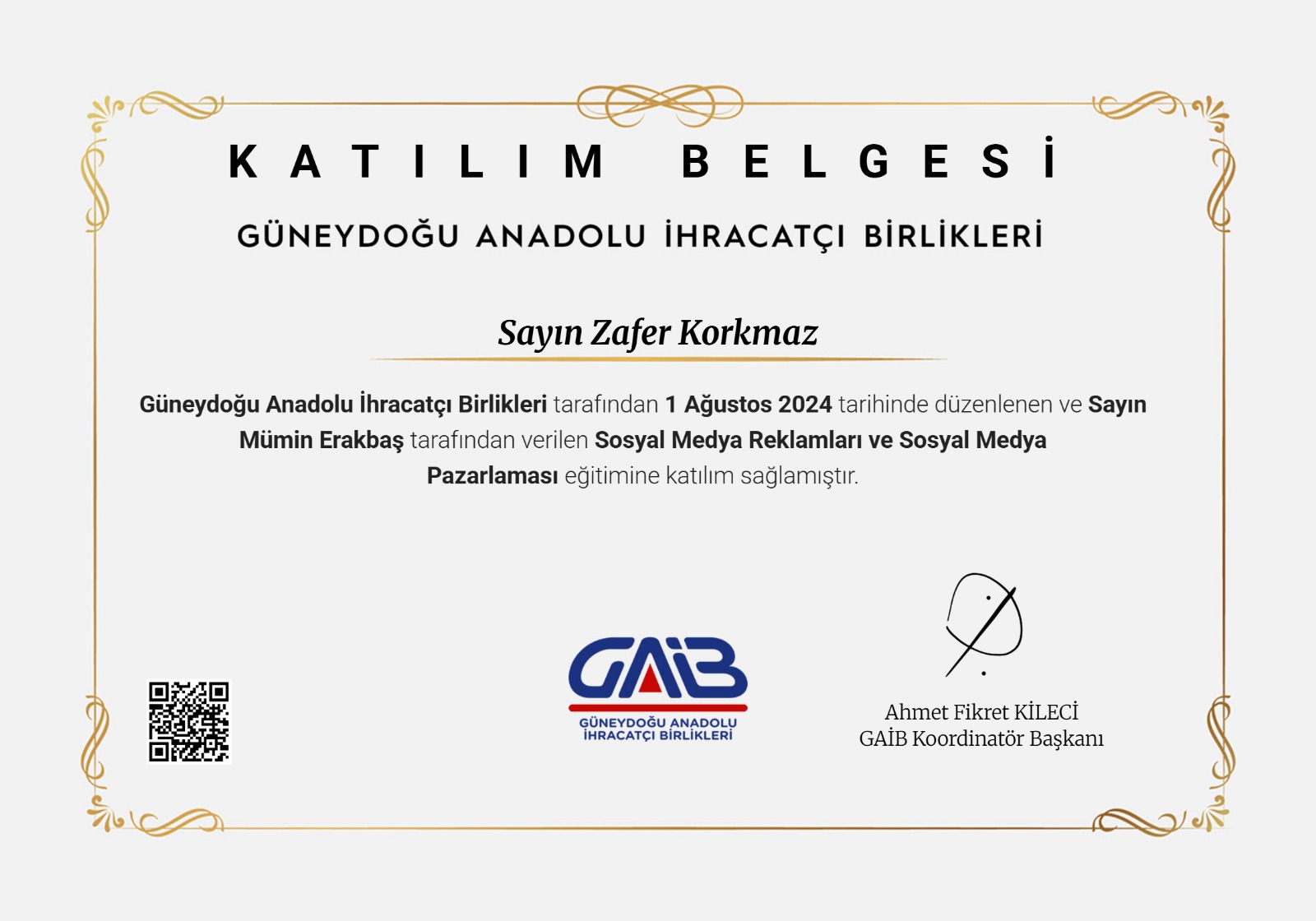 Social Media for Export Growth - Southeastern Anatolian Exporters' Association (GAİB)