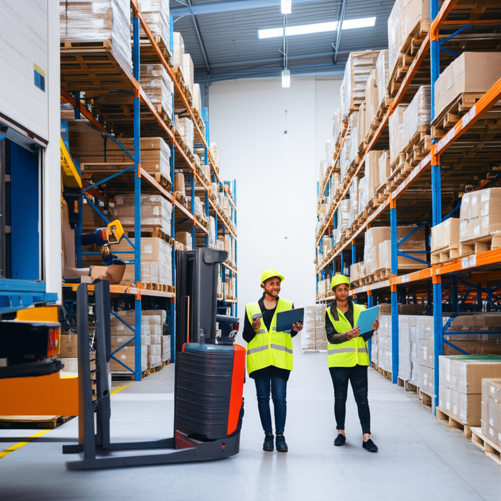 Modern logistics warehouse